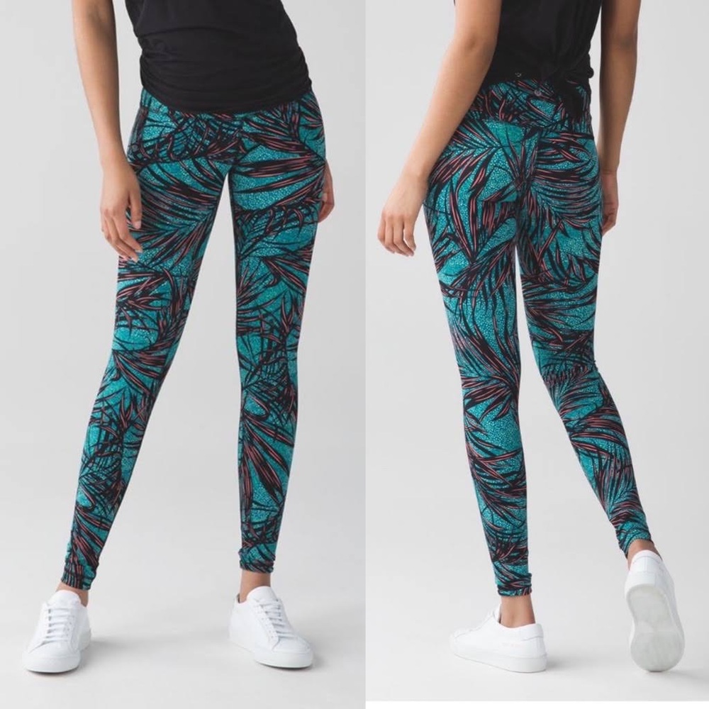 Lululemon wunder under palm leggings